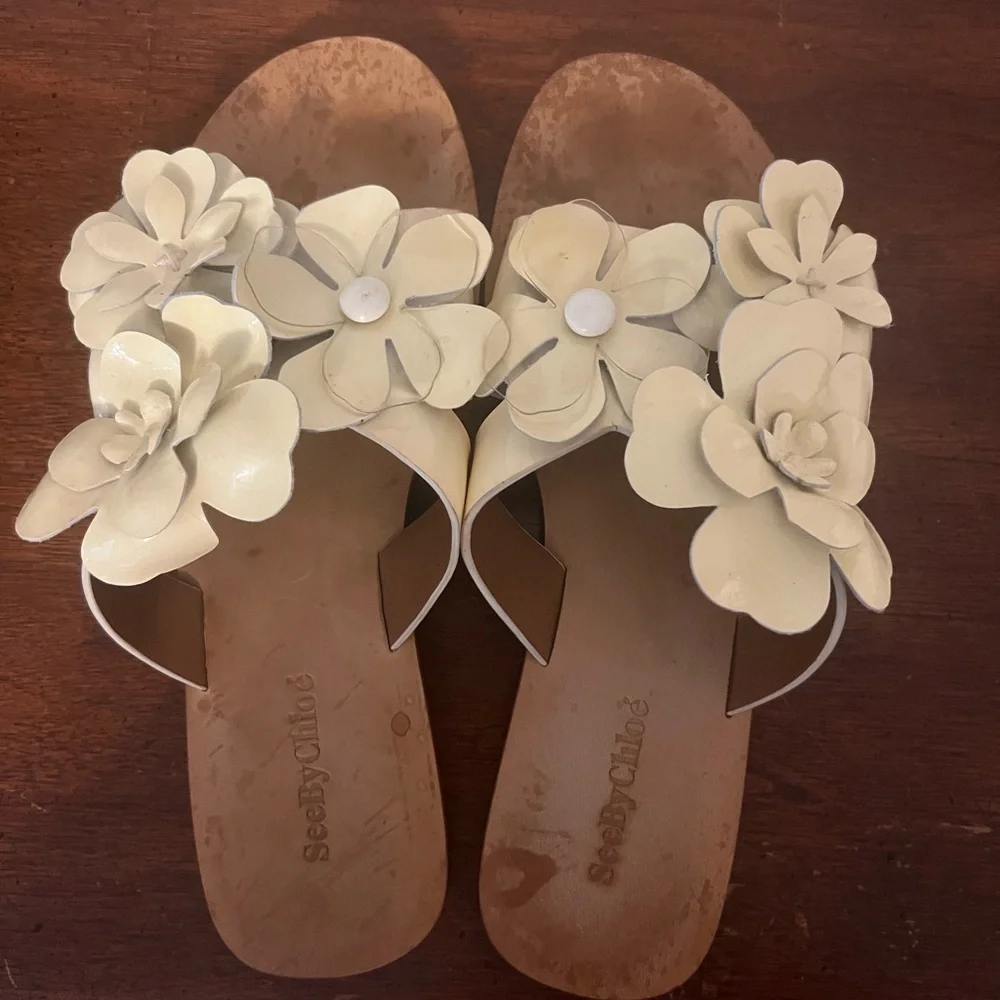 See by Chloe Magnolia Floral Women's Sandals size 38 1/2 (US 8.5)